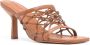 Schutz 85mm leather mules Brown - Thumbnail 2