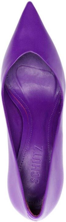 Schutz 85mm pointed-toe pumps Purple