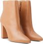 Schutz 90mm almond-toe leather boots Brown - Thumbnail 2