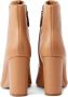 Schutz 90mm almond-toe leather boots Brown - Thumbnail 3