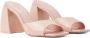 Schutz 90mm square-toe patent leather sandals Pink - Thumbnail 2