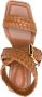 Schutz 95mm braided leather sandals Brown - Thumbnail 4