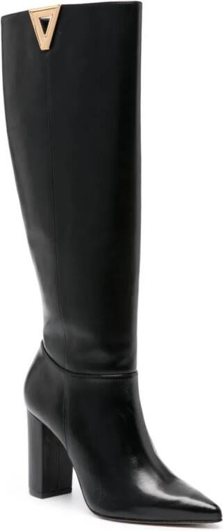 Schutz Annika 90mm leather boots Black