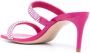 Schutz crystal-embellished leather sandals Pink - Thumbnail 3