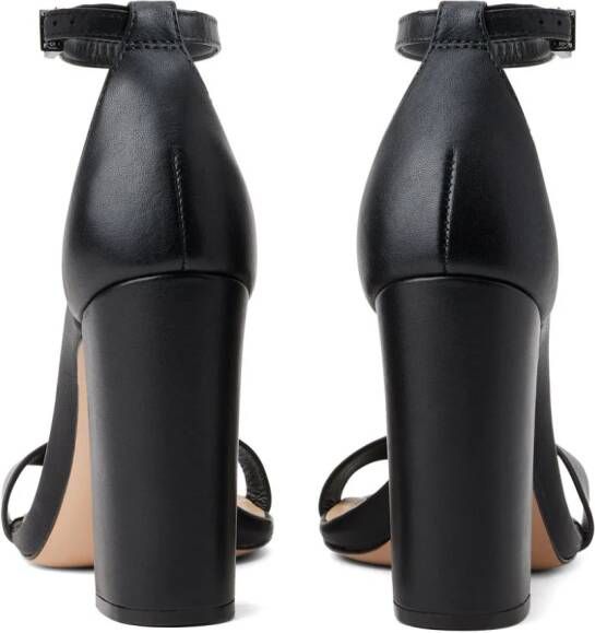 Schutz Gisele 105mm open-toe leather sandals Black