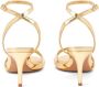 Schutz Hilda 80mm patent leather sandals Gold - Thumbnail 3