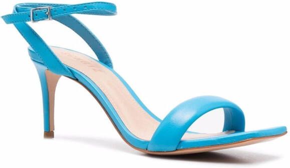 Schutz open-toe heeled leather sandals Blue