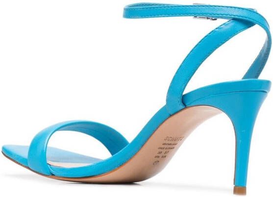 Schutz open-toe heeled leather sandals Blue