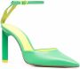 Schutz pointed leather pumps Green - Thumbnail 2