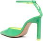 Schutz pointed leather pumps Green - Thumbnail 3