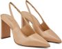 Schutz pointed-toe slingback leather pumps Neutrals - Thumbnail 2