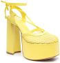 Schutz rope-detail leather pumps Yellow - Thumbnail 2