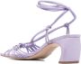 Schutz strappy 65mm leather sandals Purple - Thumbnail 3