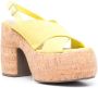 Schutz suede slingback sandals Yellow - Thumbnail 2