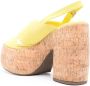 Schutz suede slingback sandals Yellow - Thumbnail 3