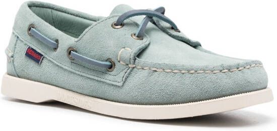 Sebago boat-style suede loafers Green
