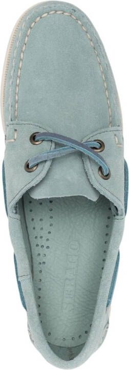 Sebago boat-style suede loafers Green