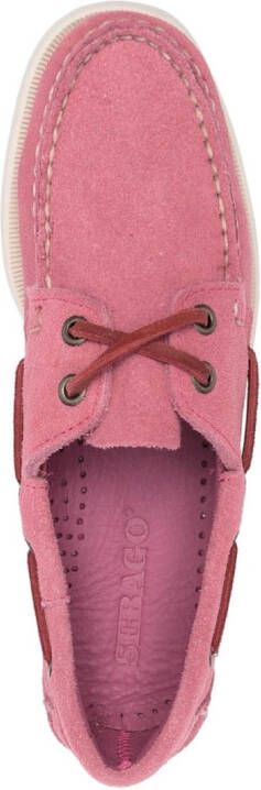 Sebago boat-style suede loafers Pink