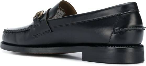 Sebago horse-bit embellished loafers Black