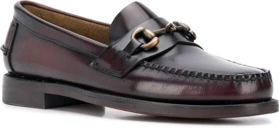 Sebago horse-bit embellished loafers Brown