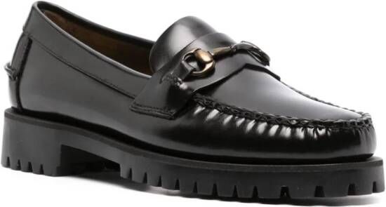 Sebago Joe decorative-plaque leather loafers Black