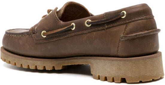 Sebago lace-up boat shoes Brown