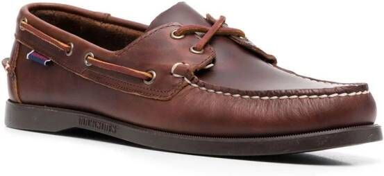 Sebago lace-up detail loafers Brown