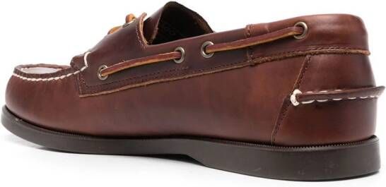 Sebago lace-up detail loafers Brown