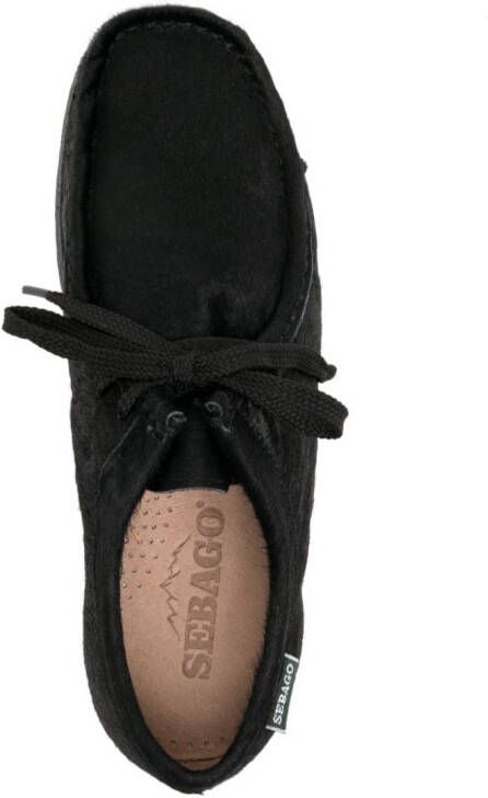 Sebago lace-up leather loafers Black