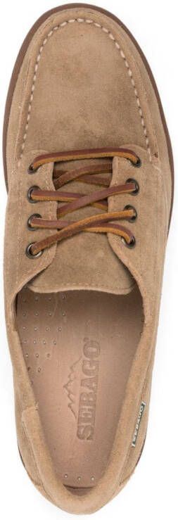 Sebago lace-up suede loafers Brown