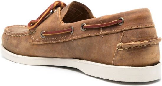 Sebago leather boat shoes Brown