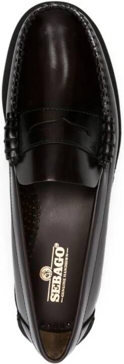 Sebago leather penny loafers Brown