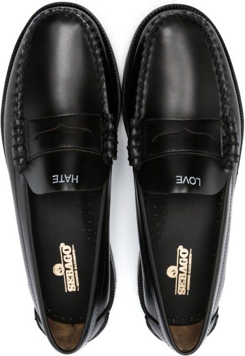 Sebago Love leather loafers Black