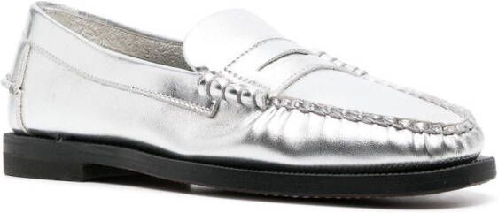 Sebago metallic slip-on loafers Silver