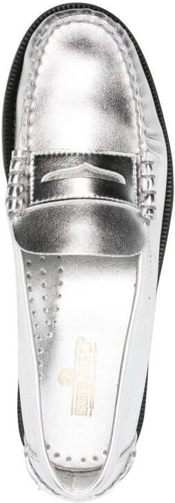 Sebago metallic slip-on loafers Silver