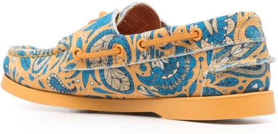 Sebago paisley dockside boat shoes Yellow