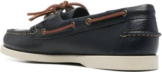 Sebago Portland Martellato leather boat shoes Blue