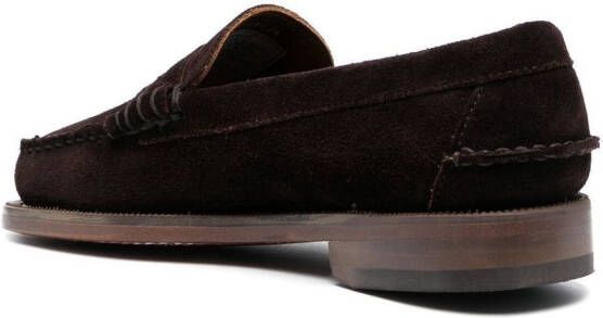 Sebago round-toe penny loafers Brown