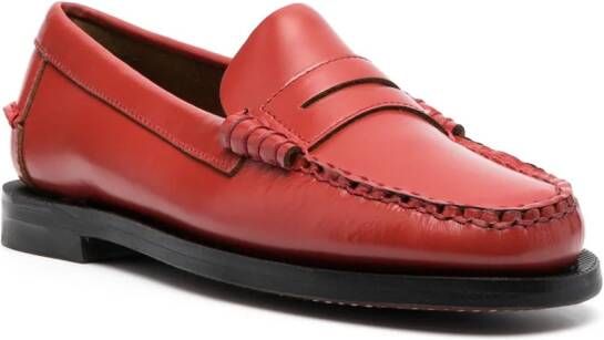 Sebago slip-on style loafers Red
