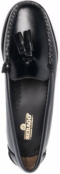 Sebago tassel-detail leather loafers Black