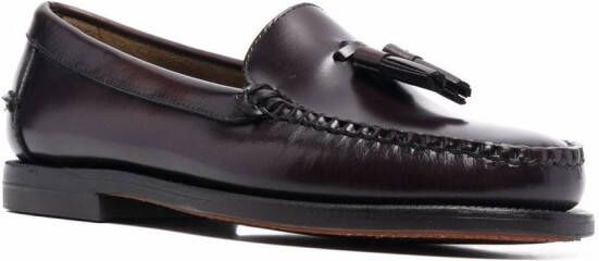 Sebago tassel-detail leather penny loafers Red