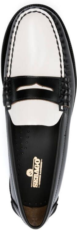 Sebago two-tone leather oxford shoes Black