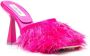 Sebastian Milano Sebastian 110mm feather-trim sandals Pink - Thumbnail 2