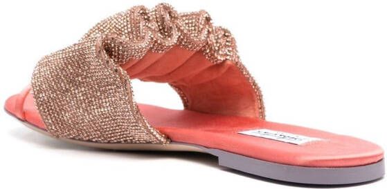 Sebastian Milano flat leather sandals Pink