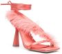 Sebastian Milano Marie A. 110mm feather-trim sandals Pink - Thumbnail 2