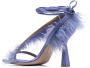 Sebastian Milano Marie A. 110mm feather-trim sandals Purple - Thumbnail 3