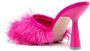 Sebastian Milano Sebastian 110mm feather-trim sandals Pink - Thumbnail 3