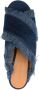 See by Chloé 100mm frayed-detailing denim mules Blue - Thumbnail 4