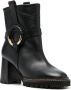 See by Chloé 100mm leather ankle boots Black - Thumbnail 2
