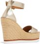 See by Chloé 105mm Glyn Espadrille Wedges Gold - Thumbnail 3
